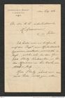 Nachlass Franz Steindachner, Brief von Jos. Ancik an das k.k. naturhistorische Hofmuseum (05.11.1906), Inv.Nr. 8.01, Seite 1